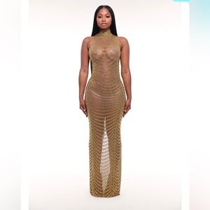 Glamorous Gold Maxi Dress